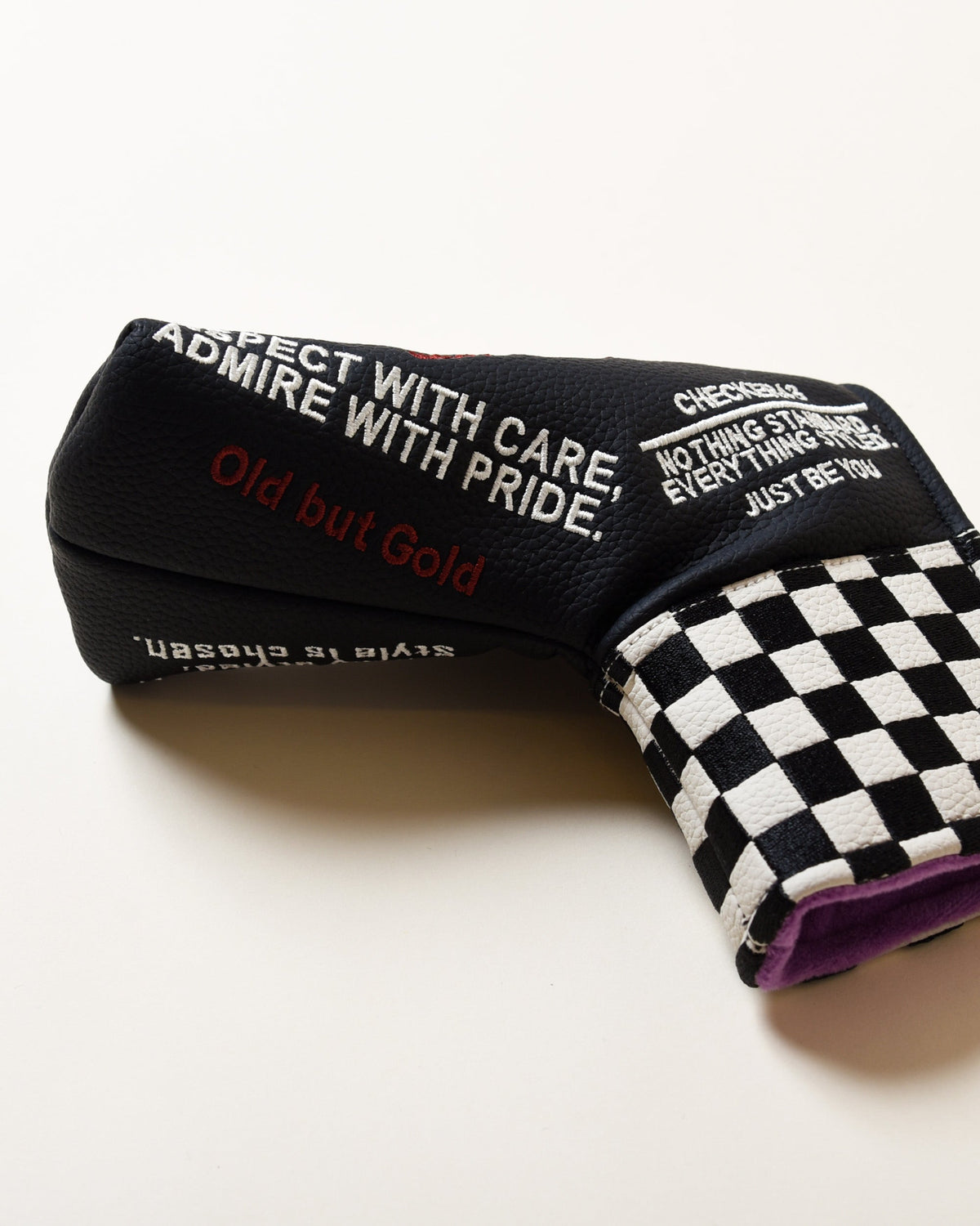 CHECKER48 CFE blade putter cover detail