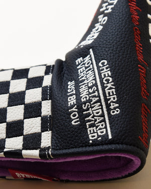 CHECKER48 CFE blade putter cover detail
