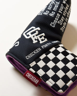 CHECKER48 CFE blade putter cover detail
