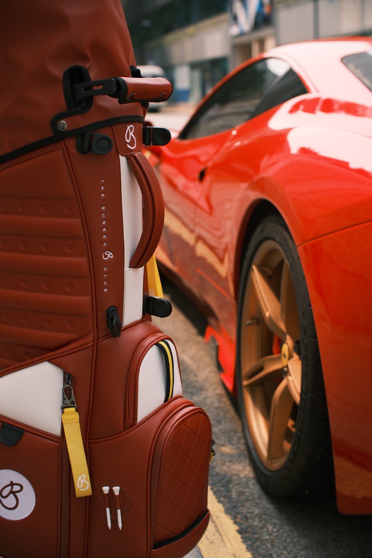 Formula Red Prancing Horse Edition golf bag detail