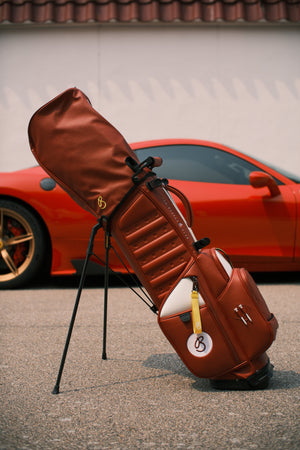 The Bunker Club Formula Red Year of the Prancing Horse Edition golf bag