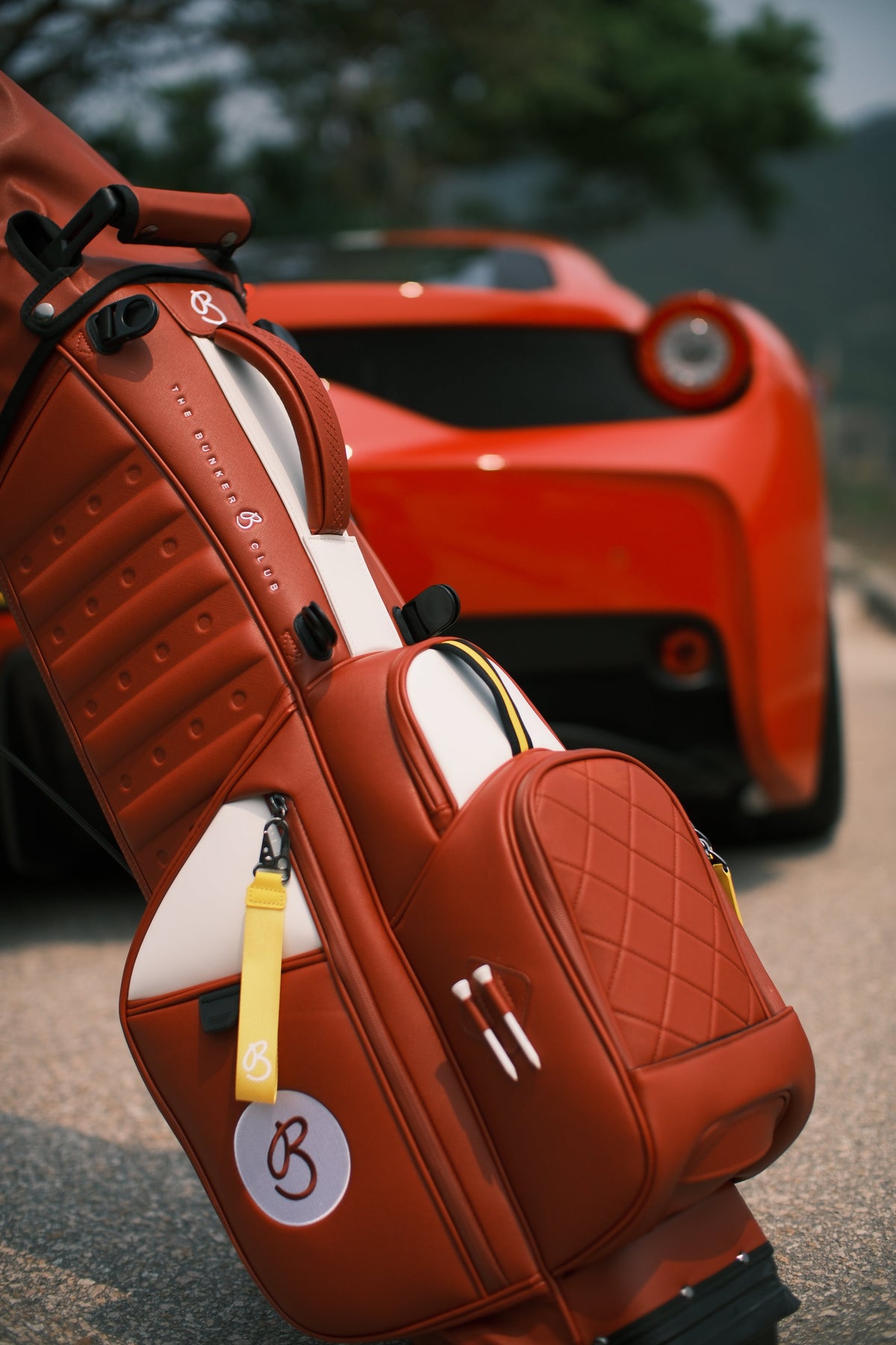 Formula Red Prancing Horse Edition golf bag detail